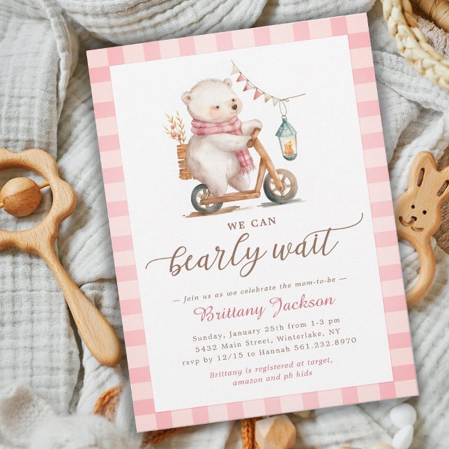 Babydusche mit Bear Scooter Einladung (Von Creator hochgeladen)