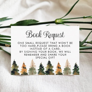 Babydusche mit Buchungsanfrage für Woodland Begleitkarte