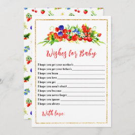 Babydusche mit gemischten Beeren Einladung