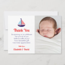 Babydusche mit Nautical Sailboat