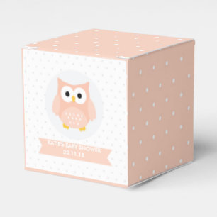 Babydusche mit Owl Fevor Boxen Geschenkschachtel