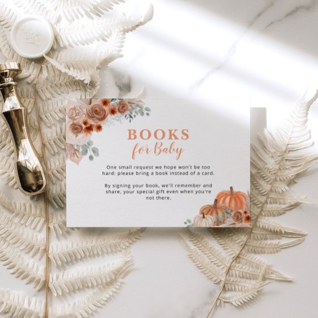 Babydusche mit Pumpkin Babydusche Babybuchanfrage Begleitkarte (Von Creator hochgeladen)