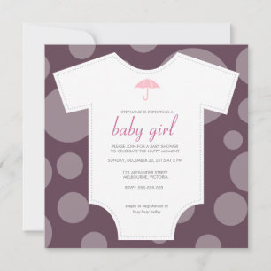 Babydusche mit Shirt Einladung
