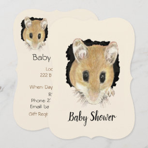 Babydusche mit Wasserfarbe Einladung