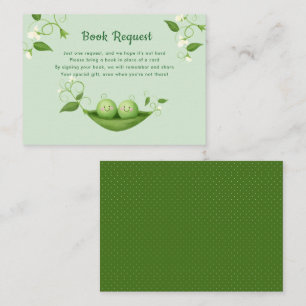 Babydusche mit zwei Erbsen - Buchungsanfrage Begleitkarte