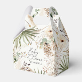 Babydusche moderne rustikale Pampas-Rasenpflanzen Geschenkschachtel