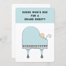 Babydusche Musik Thema Einladung