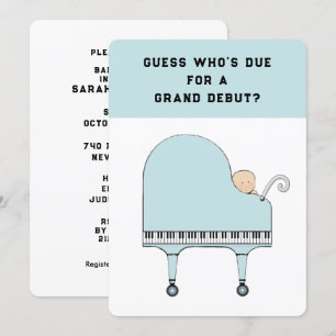 Babydusche Musik Thema Einladung