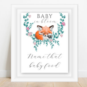 Babydusche - Name dieses Babynahrung Poster