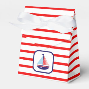 Babydusche Nautical Sailboat Vielen Dank Geschenkschachtel