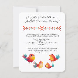 Babydusche Niedliche Wasserfarbe Einladung