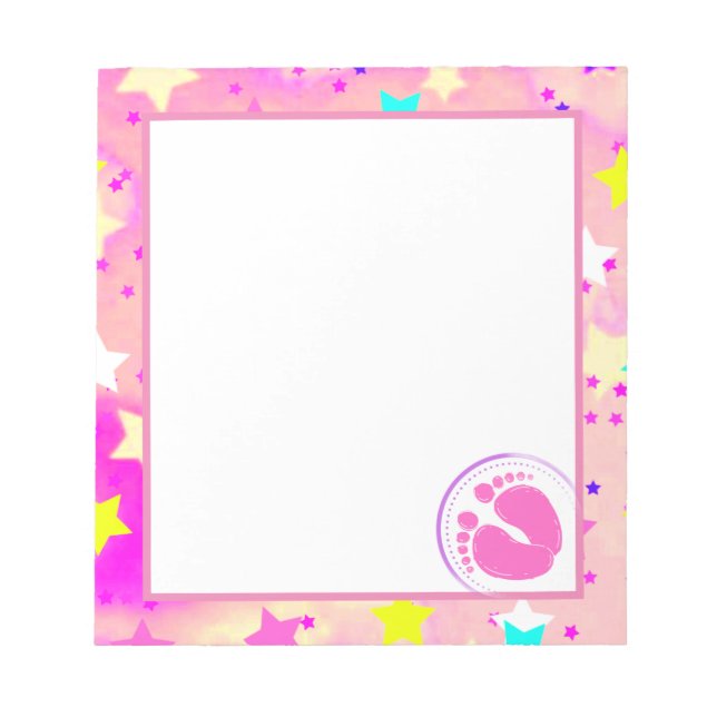 Babydusche Note Pad Notizblock (Vorderseite)
