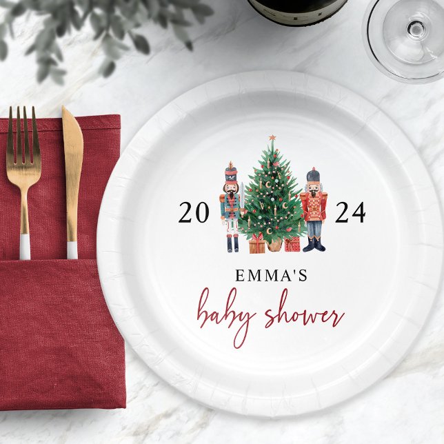 Babydusche Nutcracker Pappteller (Nutcracker Baby Shower Paper Plates
)
