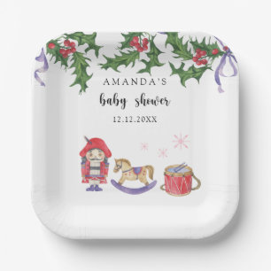 Babydusche Nutcracker Pappteller
