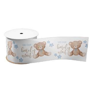 Babydusche Papierband - Bear Baby Dusche Satinband