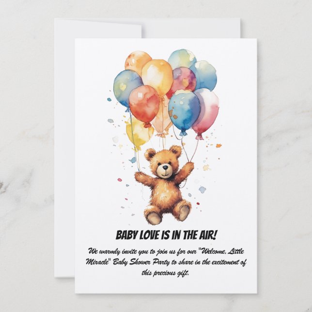 Babydusche Party Einladung (Vorderseite)