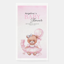 Babydusche Party Napkins Teddybär. Serviette