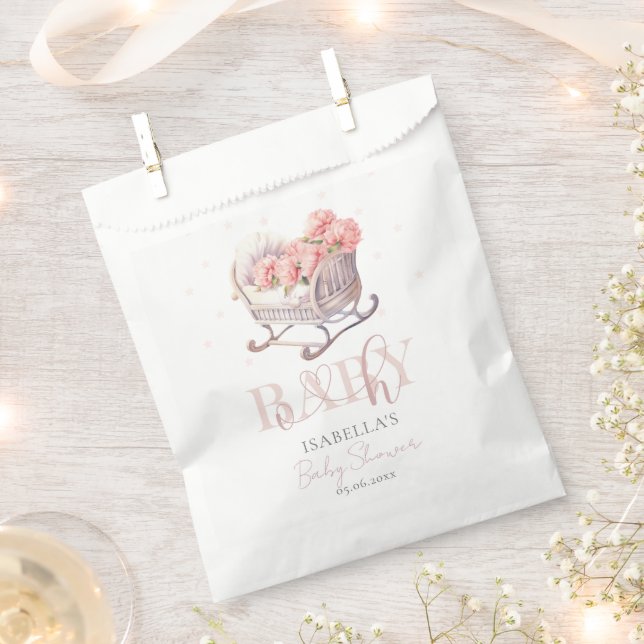 Babydusche pastellfarben Baby Basket Geschenktütchen (Ausgeschnitten)