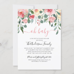 Babydusche per Mail lange Entfernung Einladung