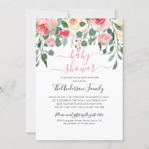 Babydusche per Post weit entfernt Einladung