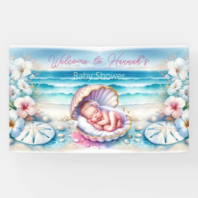 Babydusche Personalisiert Banner (Horizontal)