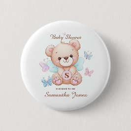 Babydusche Personalisiert Button