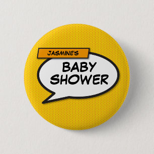 Babydusche Personalisiert Funny Modern Button