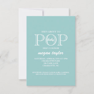 Babydusche  POP Blase Einladung