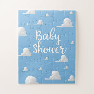 Babydusche Puffy White Clouds Puzzle