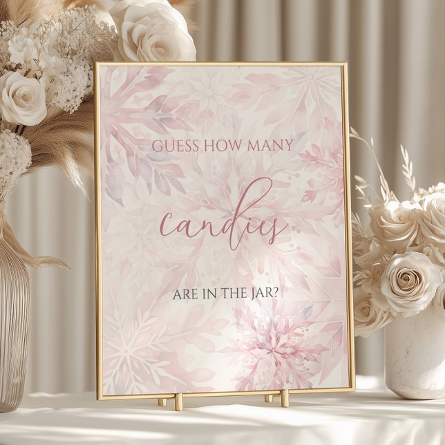 Babydusche Rosa Schneeflocke schätzen, wie viele K Poster (Von Creator hochgeladen)