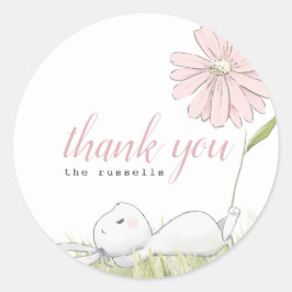 Babydusche Runder Aufkleber