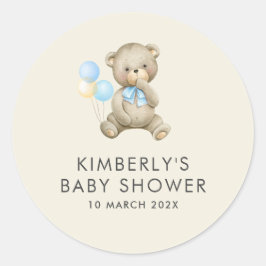 Babydusche Runder Aufkleber