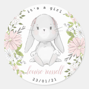 Babydusche Runder Aufkleber