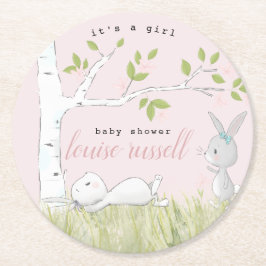 Babydusche Runder Pappuntersetzer