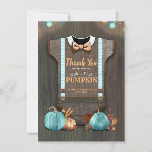 Babydusche Rustic Fall Pumpkins Niedlich Danke