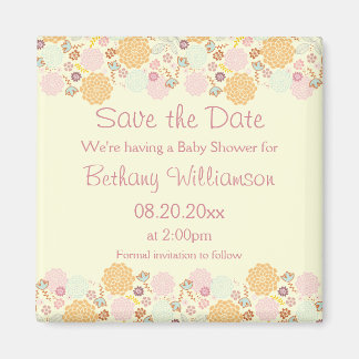 Babydusche Save the Date Extravagant Magnet