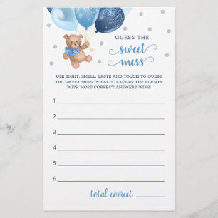 Babydusche schätzt den süßen Mess Game Teddy Bear