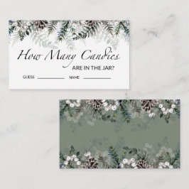 Babydusche schätzt, wie viele Candies-Umschließung Begleitkarte