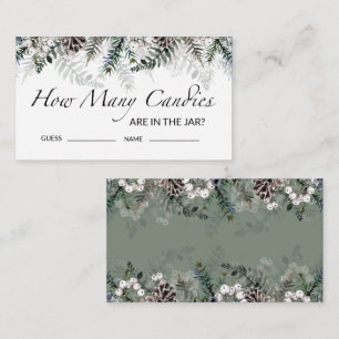 Babydusche schätzt, wie viele Candies-Umschließung Begleitkarte