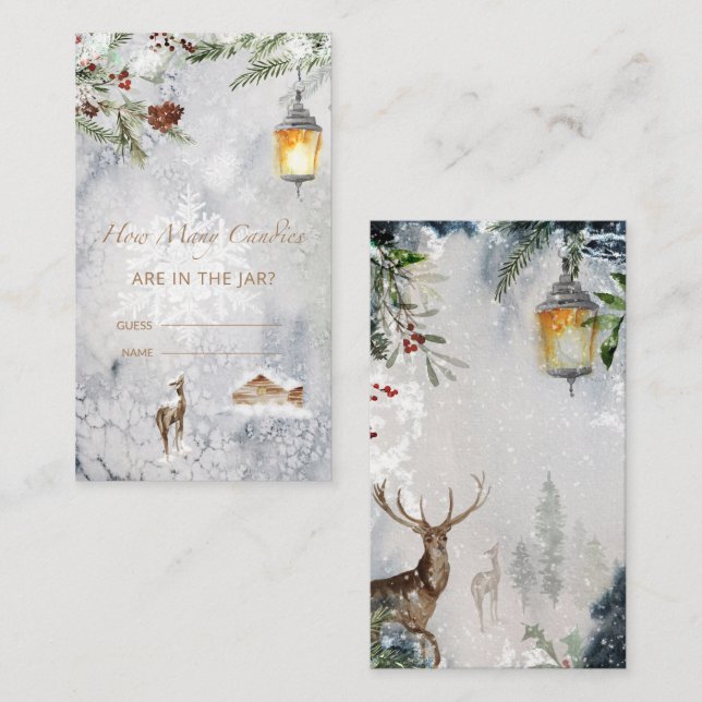 Babydusche schätzt, wie viele Kanadier Begleitkarte (Vorne/Hinten)