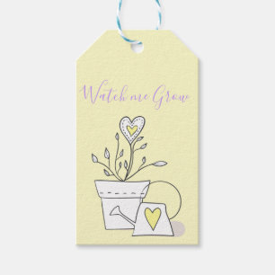 Babydusche Schauen Sie mir zu, wie ich die Pflanze Geschenkanhänger