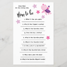 Babydusche Schildkröte Wie gut Sie wissen, Karte