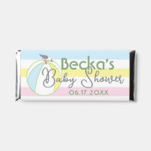 Babydusche Schokolade Candy Bar Beach Thema