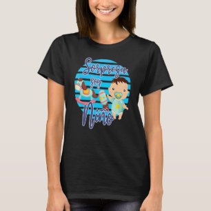 Babydusche Schwangerschaft Spanische Ankündigung B T-Shirt