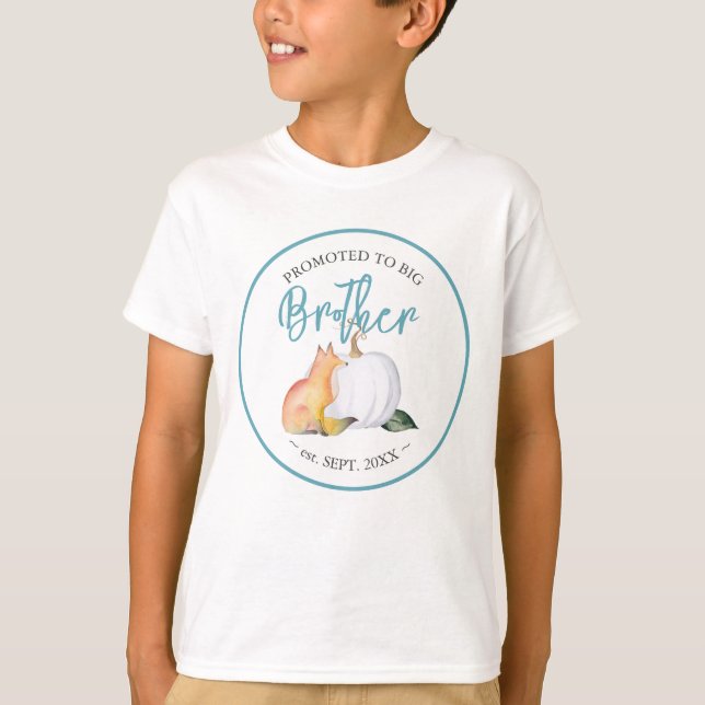 Babydusche Shirts Brother Pumpkin Fox (Vorderseite)