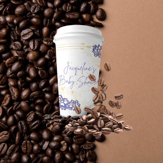 Babydusche Snowman Lila Papierbecher