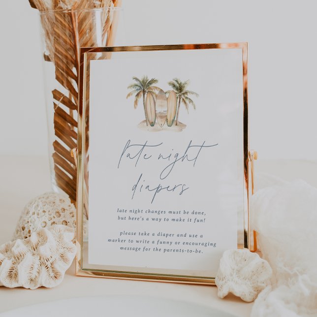 Babydusche Spätnachtswindeln an der Küste Untersch Poster (Von Creator hochgeladen)