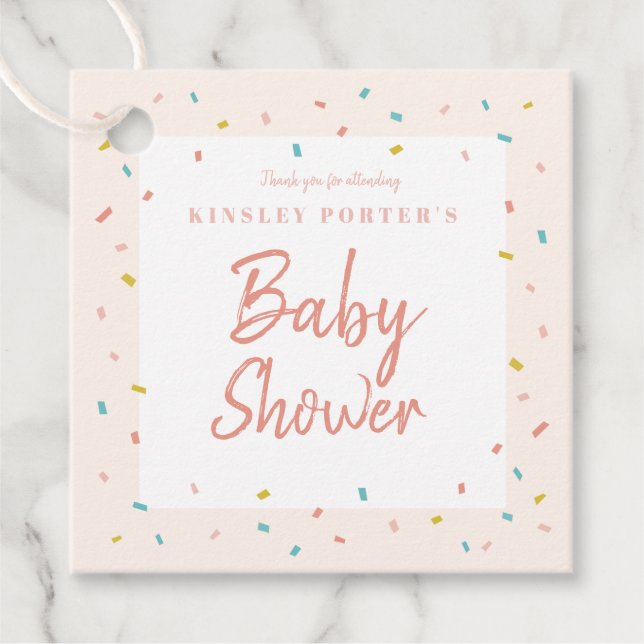 Babydusche Sprinkbänder für Anhänger (Vorderseite)