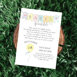 Babydusche Sprinkle Banner Balloons & Bären