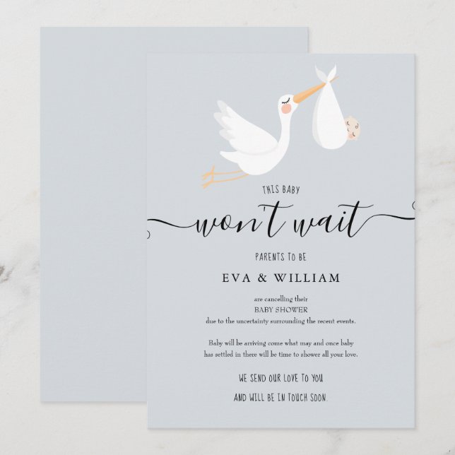 Babydusche, Sprinkle-Stornierungskarte Einladung (Vorne/Hinten)